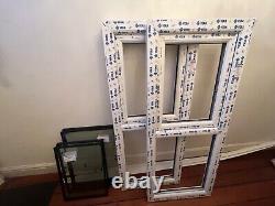 2 Brand new double glazed windows. White pvc with handles, glass and frame