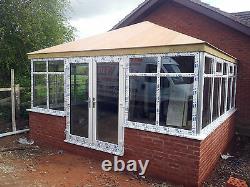 4m x 3m uPVC Edwardian Conservatory with a tiled solid roof Supplied & Fitted