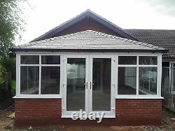 +4m x 4m uPVC Edwardian Conservatory with a tiled solid roof Supplied & Fitted