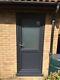 Black Or Grey Upvc Back Door Any Size Clear / Obscure Glass Free Delivery