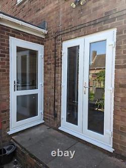 Brand New In Stock White Upvc French Doors With CILL + Glass Express Delivery