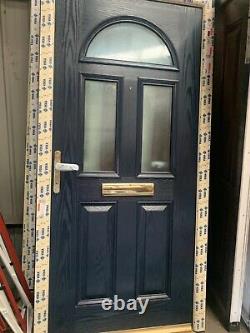 Brand new composite door dark blue with cream frame 1010 x 2090