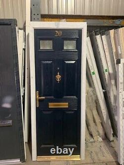 Brand new upvc composite door in dark blue / white 810 x 2070