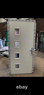 Brand new upvc composite door the best on ebay 975 w x 2035 h in oak/white
