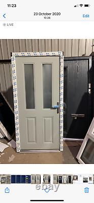 Brand new upvc composite door the best on ebay light grey both sides 990 x 2060