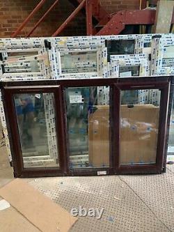 Brand new upvc window 1750 x 1150 rosewood/white mm fully glazed