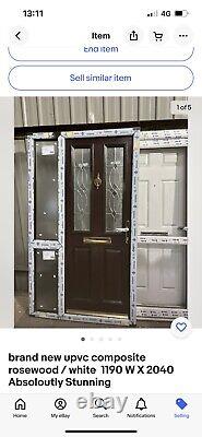 Brand new upvc windows And Doors All In Rosewood /white Immaculate Condition