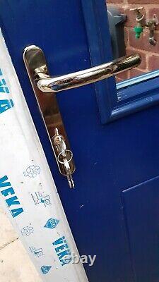 Composite door (Blue) and frame (White)