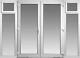 French Doors With 2 X Opening Side Panels Sizes Any Size Free Delivery