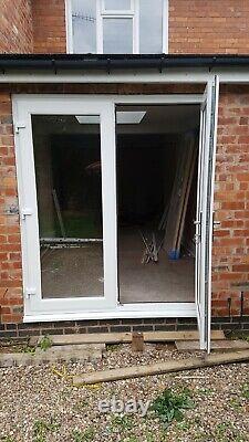 New Bespoke French / Patio Doors Upvc Plastic Free Delivery Glass Included