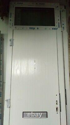 New Double Glazed Door (Navy Blue & White UPVC) 2485 x 750 x 70 mm