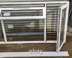 New Upvc Window White Double Glazed 2390 mm x 1250 mm/1280 mm with sill/
