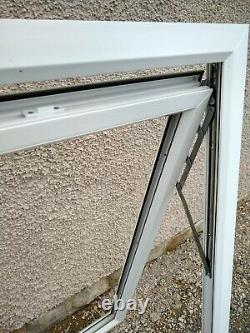 New White UPVC Top Hung Full Opening Window with Toughened Glass 2 available