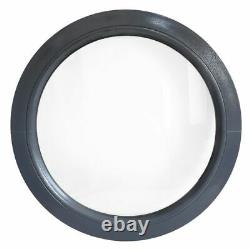 Round window FIXED Anthracite Grey 500 550 600 650 700 800 900 mm uPVC colour