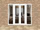 Upvc French Doors With Side Panels 2240mm X 2230mm With Glass With 2 X Handles