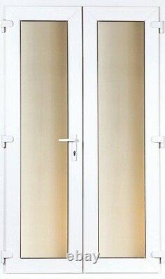 UVPC FRENCH DOORS DOORS 1540MM X 2100MM WITH 2 x HANDLES FREE DELIVERY