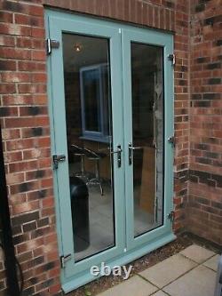 Upvc Chartwell Green On Both Sides French Doors With Glass /locks Free Delivery