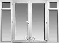 Upvc French Doors Opening Side Panels 2400mm X 2100mm With Glass Free Delivery