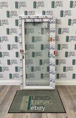 Veka Upvc Pvcu Back Entrance Door-white-decorative Glass-all Glass-new-external