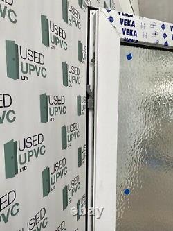 Veka Upvc Pvcu Back Entrance Door-white-decorative Glass-all Glass-new-external