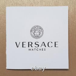 Versace VEKA01022 V-Eternal black gold Stainless Steel Men's Watch NEW