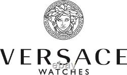 Versace VEKA01022 V-Eternal black gold Stainless Steel Men's Watch NEW