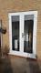 White Upvc French/patio Doors With Glass 1200mm X 2100mm Any Size Free Delivery