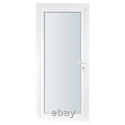 White Upvc Door Any Size Available Clear / Obscure Glass Free Delivery