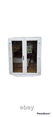 White Upvc French Doors With Glass 1665mm X 2055mm With CILL Open In Or Out